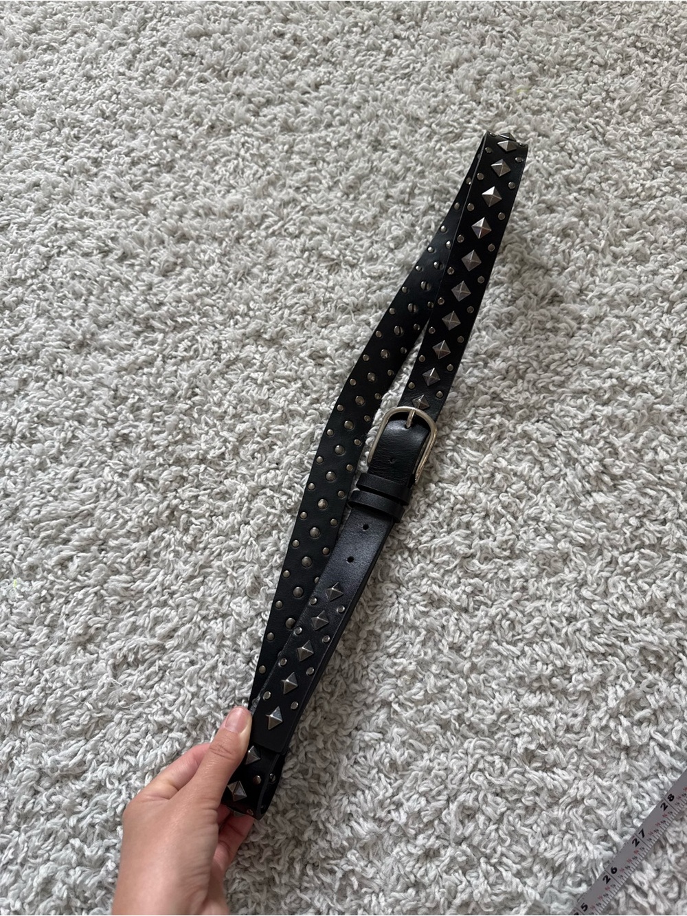 Cesare Paciotti Black Leather Men’s Belt - Picture 12 of 12